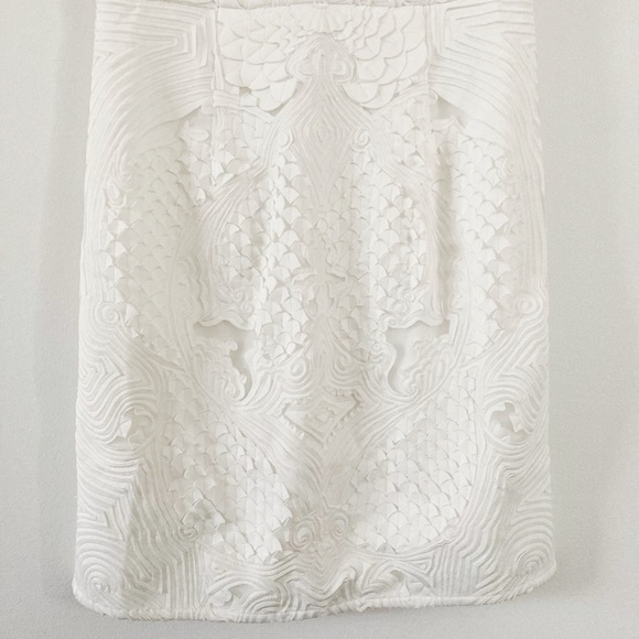 Pankaj and Nidhi Joelle white short sleeve dress 2 - Picture 12 of 14